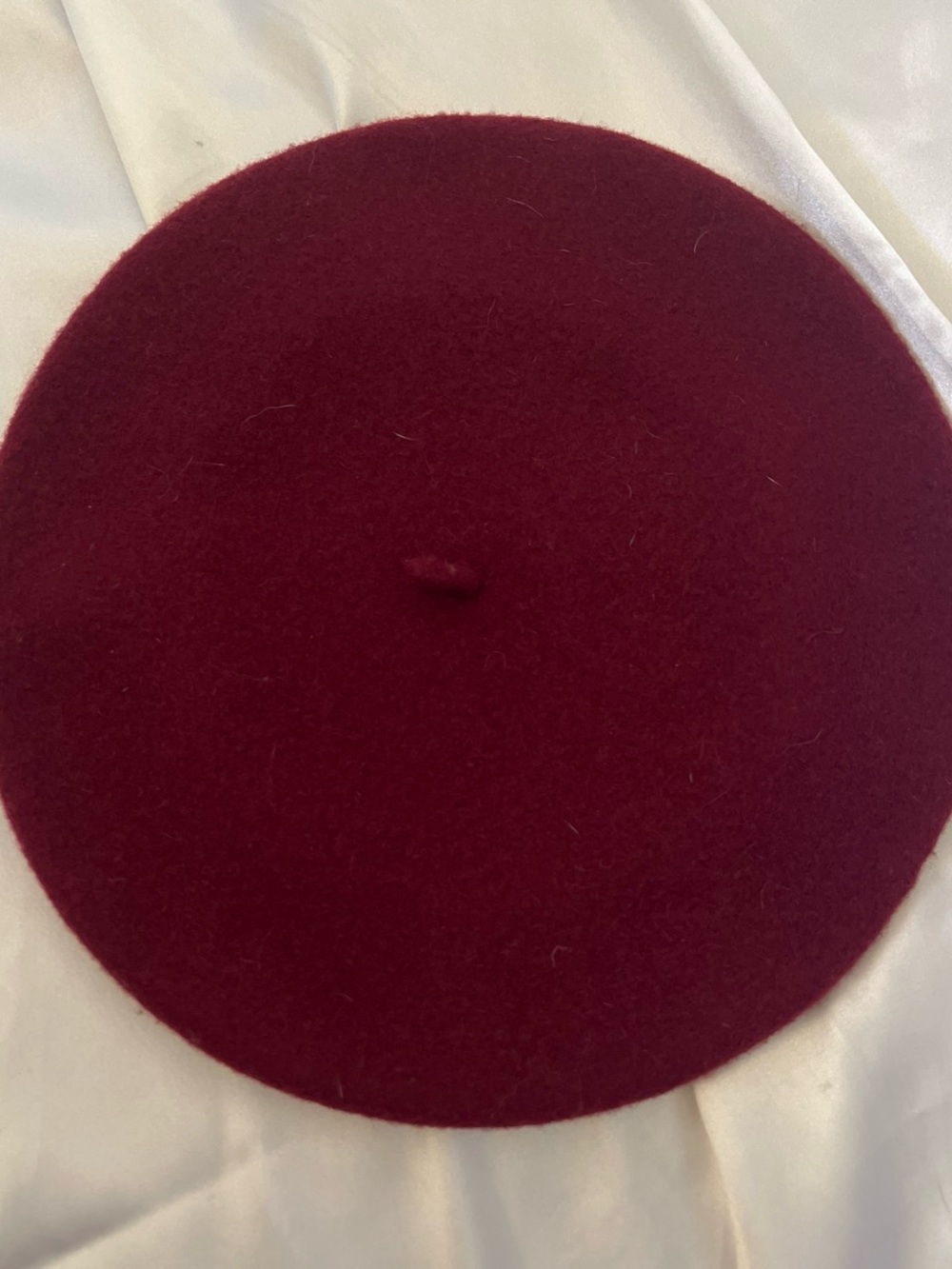 Draeger Paris 1886 Wool Beret in Deep Wine